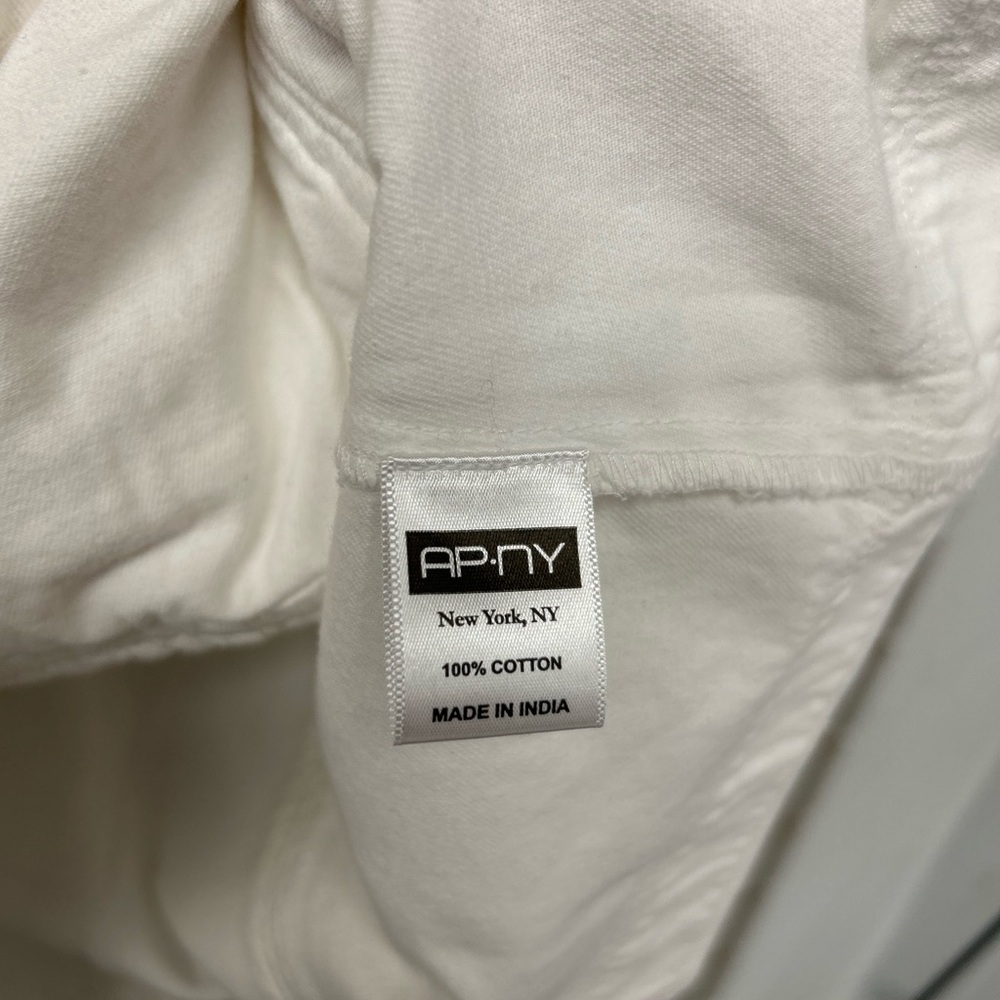 White Utility Button-Front Jacket with Patch Pock… - image 4